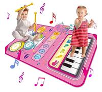 Toys for Girls 1 Year Piano Mat 2 in 1 Montessori Toys for Girls 1 to 2 Years Educational Music Toy First Birthday Gifts for Girls Aged 1 2 3 Years Old
