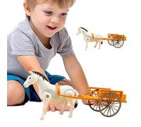 Toys for Horses & s,Horse Pulled Toy | Electric Carriage Toy Pulled by - Retro Model Pulled by for Walking Retro for Home, School and