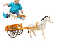 Toys for Horses & s,Toy for s Pulled by Horse,Desktop Model | Electric Horse Toy Model, Rack Horse Pull Toy for Kids 1-5 Years Old