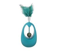 Toys For Indoor Cats Tumbler With Interactive Teaser Wand & Chew Toys For (Cat Toy) Jcy784 (Dark Green, 11x7cm)
