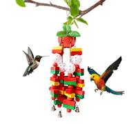 Toys for Parrots, Cockatiel Toys Chew Accessories for Birds - Interactive Games for Grinding the Beak Chew Climbing African Grey Parrot Canaries Lovebird