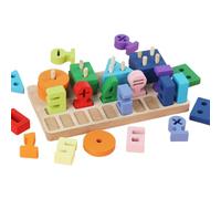 Toys for Sorting Colours, Geometric Numeric Sorting Games in Wood, Shape Matching Game | For Kindergarten Elementary School Classroom Parties Birthday Home Family