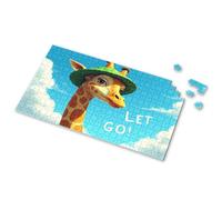 Toys & Games Giraffe Wearing A Green Hat With "Let Go!" Written Beside It. Picture Puzzle Easter Gifts For Teens Toys Under 10 Dollars(500PCS)