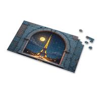 Toys & Games Parisian Night: Eiffel Tower Illuminated Under A Full Moon Picture Puzzle Jigsaw Puzzles 300 Pieces For Adults Jigsaw(1000PCS)