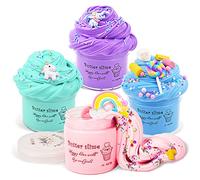 Toys Gifts, Kids Fluffy Slime Kits for Age 5-12 Putty Slimes Set Gift for 5 6 7 8 9 11 Years Old Girls Craft Kits Birthday Gifts Present Stress Toys for Boys