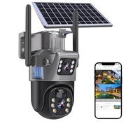 toys , grinder 360° Solar Outdoor Security Camera- Easy Setup - 6MP 4G Day and Night Smart PTZ WiFi IP Solar Powered Energy CCTV Voice Monitor Cloud StorageHome Outdoor Wireless