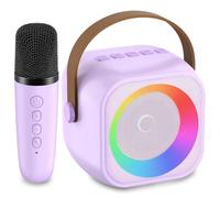Toys Karaoke Microphone Machine for Kids Age 4-12 Kids Karaoke Machine with 1 Wireless Microphones for Kids, 3 4 5 6 7 8 Year Old Girls Birthday Ideas, Party Gifts for Boys Girls