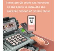 Toys of Supermarket Species with Children's Battery with Vocal and calculator: Excellent for the Development of Arithmetic Skills, ABS (gray/red) material (Red)