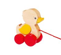 Toys Pure Pull Along Wooden Duck,Red,8.5 x 5.4 x 10 centimetres