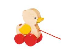 Toys Pure Pull Along Wooden Duck,Red,8.5 x 5.4 x 10 centimetres