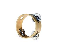Toys Pure Wooden Tambourine with 3 Bells