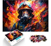 Toys Puzzle firefighter Jigsaw Puzzle 1000 Piece Wooden Jigsaw Puzzle Funny Jigsaw Puzzles is ideal as a gift for the whole family and this (50x75cm)