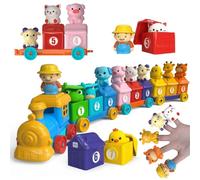 Toys Train, Interactive Learning Colors, Finger Puppets Sorting Numbers Toys | for Home, Bedroom, Nursery, Daycare, Games Room, Travel and Anniver
