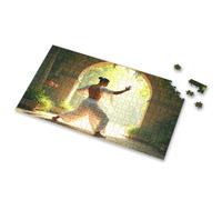 Toys Under 10 Dollars A Man Practices Martial Arts In A Serene Garden. Picture Puzzle Easter Gifts For Toddlers 100 Piece Puzzles For Ki(1000PCS)