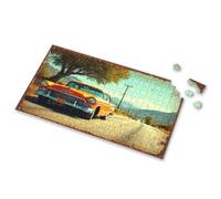 Toys Under 10 Dollars Vintage Car Driving On A Scenic Road. Picture Puzzle Easter Gifts For Toddlers 100 Piece Puzzles For Ki(500PCS)