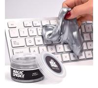 ToysButty Cleaning Gel for Car Interior, Universal Car Cleaning Kit With Mint Scented Luxury Silver Cleaning Gel Putty Reusable, Non-Water Keyboard Cleaner for Laptop Dust Cleaning in Containers