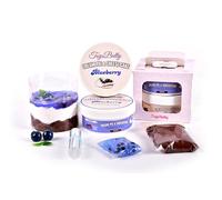 ToysButty DIY Cake Slime Kit for Kids, 2 Scented Butter & Clear Slime with Fruit Charms Accessories in Gift Box, Premade Cake Making Kit for Girls&Boys,Ideal Birthday Party Present, Classroom