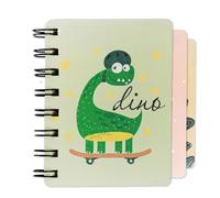 Toyseum 12 x Mini Dinosaur Notebooks, Dino Party Bag Fillers for Kids, A7 Pocket Size, 160 Pages,Themed Small Gift Stationery Favours, Notepads for Childrens School Prizes, Pack of 12
