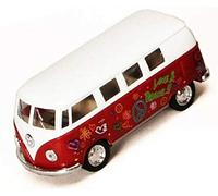 Toysmith 1962 Volkswagon Micro Bus Beetle Die-Cast - VW Van -RED