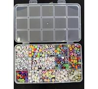 Toysrex Fashion Scoubi Scooby Scoubidou Scoobies 40 Pack Weaving Fashion Strings Friendship Bracelet Jeweler Making Craft (GLITTER) (Square beads kit)