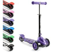ToyStar Cruise 3 Wheel Tri Scooter, Easy Folding System, Height Adjustable Handlebars, Tilt To Turn Steering, Kids Aged 3+ Years