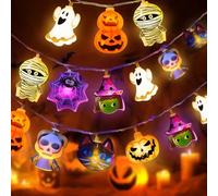 TOYTOPIE Halloween String Lights 3M20LEDS for Room Garden Decoration with 2 Modes, Waterproof Halloween Decoration Lights Indoor Outdoor, for Halloween Party, Autumn Fall Decorations