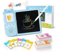 ToyTrek LCD Writing Tablet With Talking Flash Cards | Educational Toy for Toddlers - Preschool Learning Pad for 3 4 5 6 7 Years Kids, Speech Therapy & Autism Sensory Toy (Blue, 510 Words Cards)