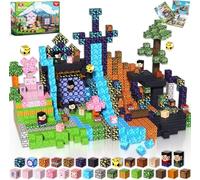 ToyUnited 200PCS Magnetic Blocks, Magnetic Tiles Magnet Building Blocks Toys Stacking Cubes Game for Kids Boys Girls Age 3 4 5 6 7 8 9 10, STEM Sensory Toy Construction Tiles Easter Birthday Gifts
