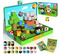 ToyUnited 60PCS Magnetic Blocks with Iron Box