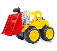 TOYVENTURES Huge Size Push and Go Construction Vehicle Monster Dump Truck Digger Dumper Bulldozer Excavator Toy (1 Piece, Size Big 11 Inch) (Bulldozer)