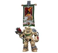 TOYVERSE Joytoy 1/18 Action Figure Warhammer 40,000, Dark Angels Deathwing Ancient with Company Banner, 13.6 cm, Mobile Joints Character Model, 15+