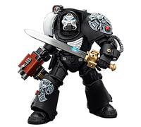TOYVERSE JOYTOY 1/18 Action Figure Warhammer 40,000, Raven Guard Terminator 1 with Power Sword and Storm Bolter, Classic Character, Collectible, 14.3cm, 15 Years and Above