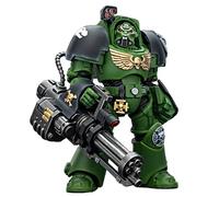 TOYVERSE Joytoy 1/18 Action Figure Warhammer 40,000, Salamanders Terminator 3 with Power Fist and Assault Cannon, Mobile Joints Character Model, 14.3 cm, 15 Years and Above