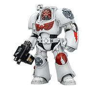 TOYVERSE Joytoy 1/18 Action Figure Warhammer 40,000, White Scars Terminator 2 with Power Fist and Storm Bolter, Mobile Joints Character Model, 14.3 cm, 15 Years and Above