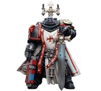 Toyverse JOYTOY 1/18 Warhammer 40,000 Action Figure, Black Templars Sword Brethren Brother Lombast, Movable Joints Character Model, Ages 15+