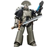 Toyverse JOYTOY 1/18 Warhammer The Horus Heresy, Iron Warriors MK Tactical Sergeant with Power Sword and Plasma Pistol, Movable Joints Character Model
