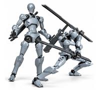 TOYVERSE Sheik Mainland 1/18, Figura Model Kit, A Strong Attack Superhuman Grey, 2 Pieces, Movable Joints, Character Model, from 15 Years