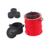 Toyvian 1:12 Scale Miniature Coal Stove Versatile Dollhouse Accessory for Decor Diy Projects