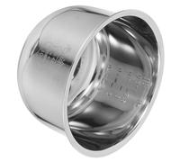 Toyvian 1.6l Stainless Steel Rice Cooker Inner Pot Insert Thickened Uncoated Cooking Container Accessory Compatible with Electric Rice Makers for Home Kitchen Use
