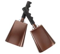 Toyvian 1 Pair Cowbell with Handle Ergonomic Design for Sports Events Sound Quality for Cheering and Performance for Drum and Musical Accompaniment Stylish Appearance for All Occasions
