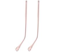 Toyvian 1 Pair Eyeglass Arms Legs Replacement: Universal Glasses Arm Replacement Metal Glasses Temple for Eyeglasses Repair Kit Rose Gold Metal, 5. 31 X 0. 24 X 0. 20 Inches