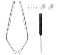 Toyvian 1 Pair Eyeglass Arms Legs Replacement: Universal Glasses Arm Replacement Metal Glasses Temple for Eyeglasses Repair Kit Blue Metal, 5. 31 X 0. 24 X 0. 20 Inches
