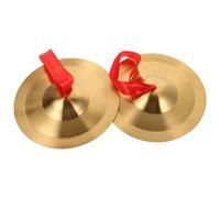 Toyvian 1 Pair Mini Hand Cymbals Drum Cymbals for Adults Alloy Percussion Instrument for Music Classes Portable for Dance and Rhythm Development