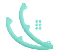 Toyvian 1 Pair Silicone Badminton Racket Frame Sleeves Lightweight Wear-resistant Protective Covers Simple Stylish Design Does Not Affect User Experience for Racket Frame Protection