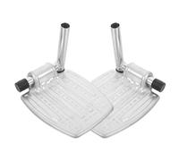 Toyvian 1 Pair Wheelchair Leg Support Ergonomic Footrest Replacement Made of Sturdy Iron Material with Silver Finish, Designed to Reduce Leg Fatigue and Provide Comfortable Wheelchair