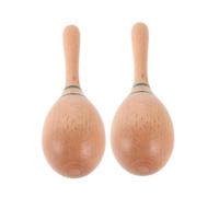 Toyvian 1 Pair Wooden Maracas Music Instruments for Sensory Development Preschool Performance Early Education Aid Enhancing Cognitive Skills Through Musical Play