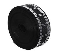 Toyvian 1 Roll Film Strip Ribbon Bouquet Wrapping Ribbon Silver Elegant Metallic Touch Sturdy Reliable Polyester for Small Business Wreaths Making Party Decor