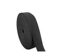 Toyvian 1 Roll Knit Elastic Band Braided Elastic Band Polyester Stretchy Can Be Cut to Length Black for DIY Projects and Crafts Work Clothing Accessories