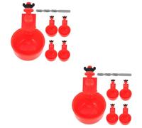 Toyvian 1 Set Automatic Chicken Waterer Durable Plastic Cups Drill for Household Use Multi Function Feeder for Poultry Care Practical Watering for Chickens