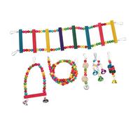Toyvian 1 Set Climbing Ladder for Parrots Bird Plaything with Quick Connect Fasteners Safe Durable Bird for Chewing Playing